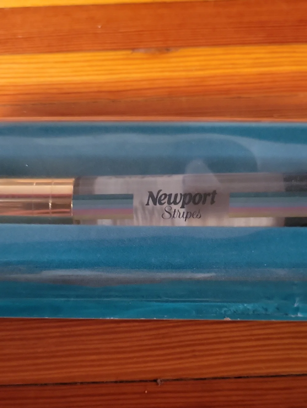 Rare Newport Stripes Makeup Brush in Original Packaging